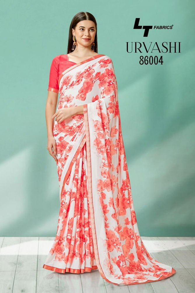 Urvashi By LT Fabrics 86001-86010 Printed Sarees Catalog